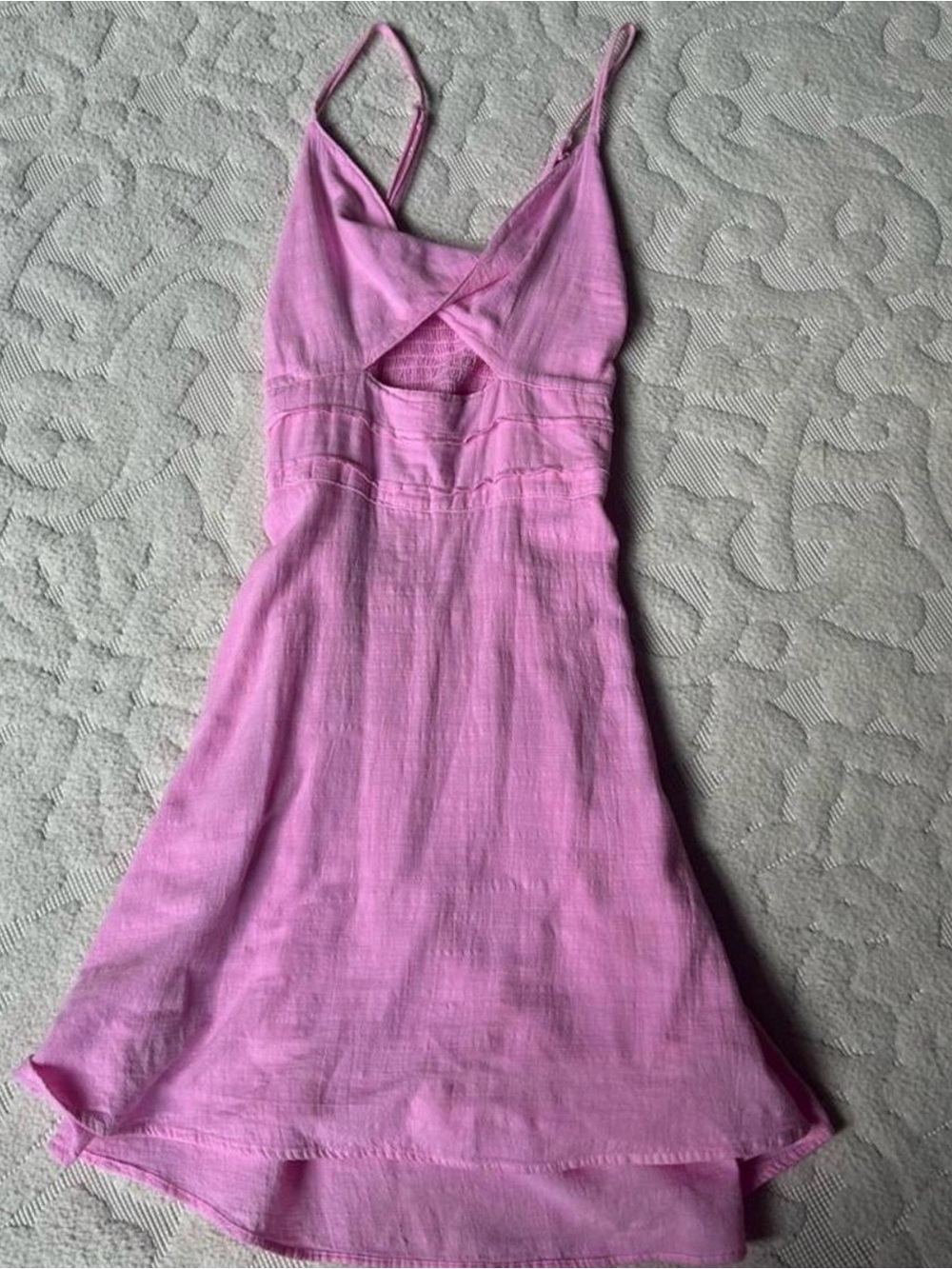 Sleeveless Mini Dress with V-Cut Detail